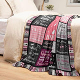 Ivivis 75th Birthday Gifts for Women Throw Blanket 60”x50”, Happy 75th Birthday Decorations for Women, 1951 Bday Gift for 75 Year Old Woman Mom Grandma Friend