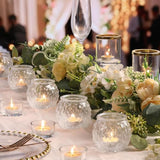 20 Pcs Clear Votive Candle Holder2.95"x2.56" Tea Light Candle Holder