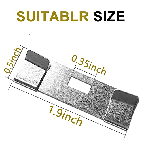 Vertical Blind Repair Vane Savers, Electroplated Vertical Blinds Repair Kit, Metal Vertical Blind Repair Tabs for Vertical Blinds Replacement Slats (30 PCS)