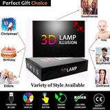 Creative 3D Cat Night Light 16 Colors Changing USB Power Remote Control Touch Switch Decor Lamp Optical Illusion LED Table Desk Lamp