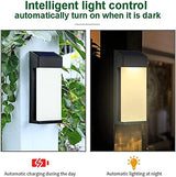 2-Pack Solar Wall Lamp Outdoor Garden Wall Lights Modern Solar Porch Wall Lights Outside Lanterns Wall Mounted Lamp for Villa Courtyard Balcony Foyer Entrance Corridor Patio Garage