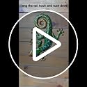 Metal Lizards Outdoor Decor Metal Gecko Wall Decoration Geico Lizard 13.5 * 8.5 Inch 3 Pack Set Suitable for Hanging in Yard Or Fence