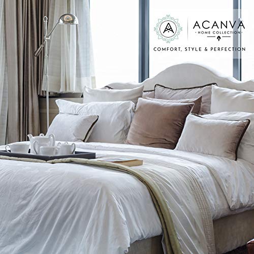 Acanva Fluffy Pillow Insert for Bed Sleeping, Decorative Stuffer Cushion Sham Filler, Queen 20x30 (Pack of 1), White
