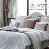 Acanva Fluffy Pillow Insert for Bed Sleeping, Decorative Stuffer Cushion Sham Filler, Queen 20x30 (Pack of 1), White