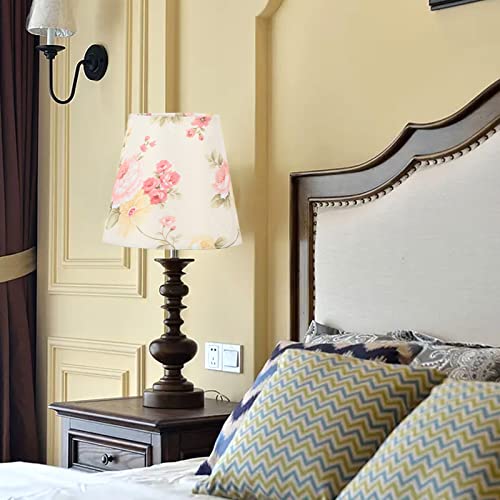 Floral Lampshade, Table Lamp Shade Clip On Lamp Shade Cloth Chandelier Floor Lamp Colorful Lamp Shade for Home