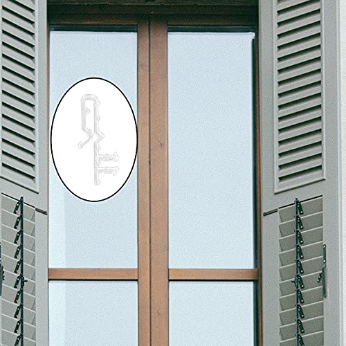 16 Pcs Hidden Blind Clips 2 inch Hidden Channel Valance Clips Clear Plastic Valance Retainer Clips for Home Window Blinds
