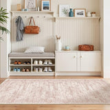2x6 Runner Rug Non Slip,Washable Hallway Runner Rug,Pink