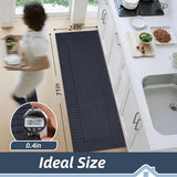 BEQHAUSE-Kitchen-Rugs-and-Mats Non Slip Kitchen Runner Rug Absorbent Kitchen Mats for Floor Machine Washable Kitchen Floor Mat,Navy Blue 24”x71”