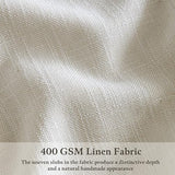 Linen Curtains 108 Inches long Pinch Pleated for Living Room 2 Panels Set Cream Ivory Natural Pleat Drapes Back Tab Semi Sheer Neutral Boho Ceiling to Floor 108 Inch Curtains for Bedroom Window 9 FT