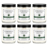 Citronella Candles Outdoor - 6 Pack Soy Wax Citronella Candles, 42 oz 300 Hours Total Outdoor Candle Set for Patio Backyard, Garden, Balcony, Deck, Porch, BBQ, Camping & Summer Parties