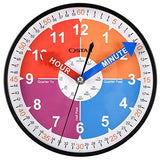 OSTAR Telling Time Teaching Wall Clock Waterproof Bathroom Shower Clock
