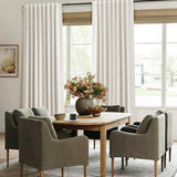 96 Inch Linen Blackout Curtains 2 Panels for Bedroom Living RoomCream Natural 100% Black Out Curtains 96 Inches Long Thermal Noise Reduction Light Blocking Drapes Rustic Country 8ft Back Tab Beige