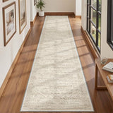 Rugland 2x12 Runner Rug Non Slip, Washable Rug Runners for Hallways, Beige