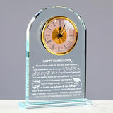 Qianwei Graduation Gift for Her Him - Crystal Clock Class of 2026 Gifts Present Women Men College Middle High School Congrats Grad Graduate Present Keepsake for Masters Degree Phd Senior Student
