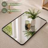 Koonmi Black Bathroom Mirror for Over Sink, 22x30 Inch Wall Mirror for Wall Matte Rectangle Metal Deep Framed, Shatterproof Tempered Glass Mirrors for Bathroom, Hang Vertically or Horizontally