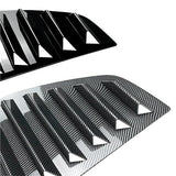 A Pair Rear Window Louver Shutter Compatible with VW Golf 5 5 Golf MK5 Side Air Vents Shutter Cover Trim Exterior Accessories(Piano Black)