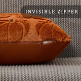 DFXSZ Fall Pillow Covers 16x16 2Pcs Rust Brown Pumpkin Fall Decorations