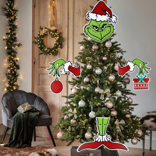 Christmas Decorations for Tree Christmas Tree Topper Tree Ornament Christmas Decor Indoor Home Xmas Party Supplies