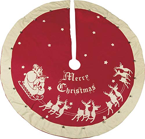 Primitives by Kathy Red Vintage Christmas Tree Skirt