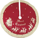 Primitives by Kathy Red Vintage Christmas Tree Skirt
