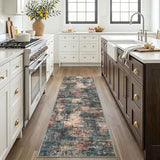 Abstract Washable 2x6 Hallway Runner Rug Non Slip Kitchen Runner