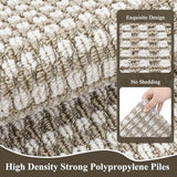Ileading Laundry Room Runner Rug 2'x6' Non Slip Farmhouse Kitchen Floor Mats with Rubber Backing Machine Washable Beige Indoor Decor Carpet for Doormat Hallway Entryway Petmat Garage Balcony