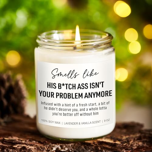 Younift Funny Scented Candles, Divorce Gifts for Women, Divorce Party Decorations - Cheer up, Breakup Gifts for Women, Newly Divorced Woman, Her - Break up, Ex Boyfriend Presents - 9 oz