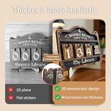 Books Read This Year Counter, Book Tracker for Home Library Decor, Book Counter Book Lover Gift for Librarian Reader Teacher, Bookshelf Decor Wall Art
