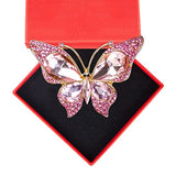 WaaHome Pink Butterfly Christmas Ornaments 2026 - Beautiful Metal Monarch Butterfly Keepsake Ornament for Christmas Tree Decorations Gifts for Women Girls Mom Sisters