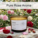 Rose Wickless Candles for Candle Warmer Lamp, 9oz Soy Candles Scented