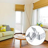 Jetec Roman Shade Wall l Bracket and Wingnut Ceiling or Wall Mount Brackets Mounting Installation L-mounts for Roman Shade Home Window Drapery Use(4 Pieces)