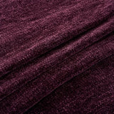 Chenille Throw Blanket for Couch with Tassels,50"X60" Soft Cozy Lightweight Knitted Boho Decorative Blankets for Bed and Sofa,Aubergine