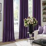 NICETOWN Purple Room Darkening Velvet Curtains, 84 inch Long, Living Room Back Tab & Rod Pocket Window Treatment Drapes Farmhouse for Theater, Set of 2, 52" Width