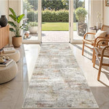 2'6 x 8' Runner Rug Non Slip,Washable Kitchen Rugs,Green