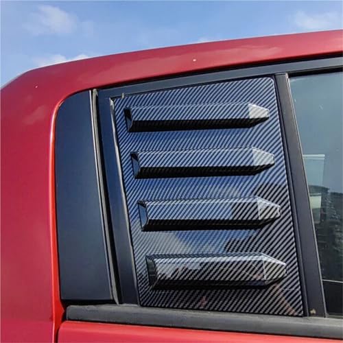 Compatible with Tiida 2005-2010 Versa 2007-2012 Hatchback ABS Carbon Fiber Car Rear Window Louver Cover Exterior