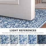 Washable Vintage 3x7 Runner Rug Non Slip Runners for Hallway