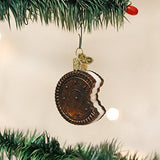 Old World Christmas Sandwich Cookie Glass Blown Ornament for Christmas Tree, Handcrafted Holiday Decoration, Classic Dessert Collection
