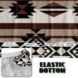 Western Aztec Armless Futon Cover Navajo Southwestern Ethnic Stretch Armless Sofa Slipcover with Elastic Bottom Washable Couch Covers for Sofa Decor