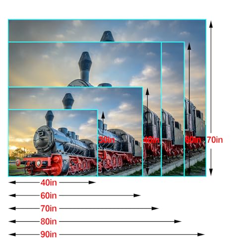 DYNH Steam Train Tapestry, Old Engine Train on Railroad Track Tapestries,Natural Scenery Sunset Sunrise Wall Hanging Home for Bedroom Living Room Dorm,60X40 Inches