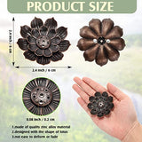 Sumind 30 Pieces Incense Holder Lotus Sticks Incense Burner Cone Burner Ash Catcher for Home Fragrance Decor Yoga SPA Bedroom(Retro)