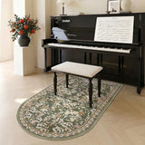 jinchan Arched 3x5 Floral Vintage Washable Area Rug, Green