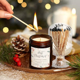 moonoom Helix Shaped Match Holder, Glass Matches Cloche for 3.5 Inch, Upside Down Match Holder Jar for Scented Candle on Dining Table Fireplace Bathroom Decoration, Not Include Matches