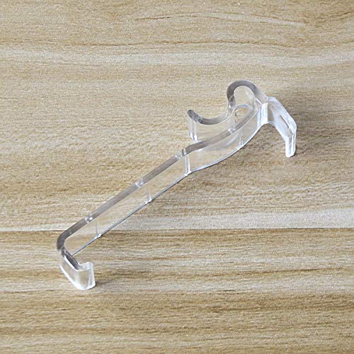 Cutelec Valance Clips 10pcs 2-1/2'' Window Blinds Hidden Clip Clear Plastic for Horizontal Blinds Valance Retainer Holder