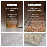 Clear Carpet Runner, USA Made, Safe, 24 x 36 Inch, 2mm Thick Cleated Vinyl, Clear Floor Runner Roll for Carpet Protection, Plastic Area Rug for Doorway Floor