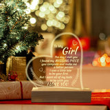 Romantic Gifts for Girlfriend, to My Girlfriend Engraved Night Light, I Love You Gifts for Her, Cute Girlfriends Anniversary Birthday Gifts for Her from Boyfriends