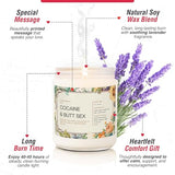 Funny Candle Gifts for Women, Men- Birthday Gift for Best Friends, Her, Him, Girlfriend, Sister, Plant Lover- Unique Christmas & Valentines Day Present - Lavender Candles (But Sex)