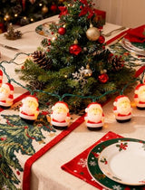 10 Light Santa Head Light Set - 8.5Ft Christmas Santa Claus Decorations String Lights with 10 Santa Claus Decorations Lights, Santa Claus Novelty Fairy Lights for Party Kid's Room Xmas Tree Decor