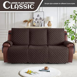 KinCam 100% Waterproof Recliner Loveseat Cover with Console X1, Recliner Couch Covers X1, Recliner Chair Covers X1(Chocolate)