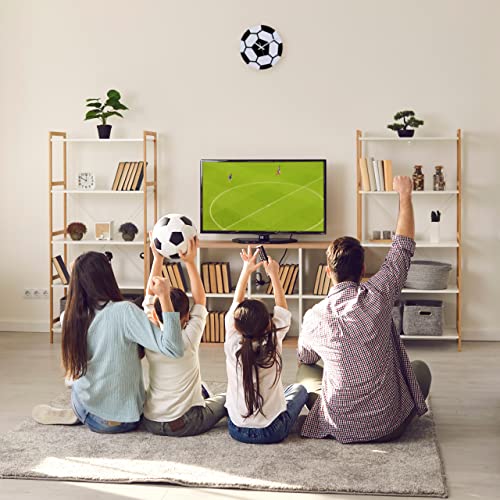 Relaxdays Children's Wall Clock, Diameter 30 cm, Children's Wall Clock, No Numbers, Decoration for Children's Room and Teenager's Room, Black/White