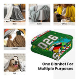 World Soccer 2026 Throw Blanket, Soccer Season Game Day Blanket for Boys, Soft Flannel Football Fan Blanket for Couch Bed, 2026 World Cup Decor Gift for Men Women Kids 60" x 50"
